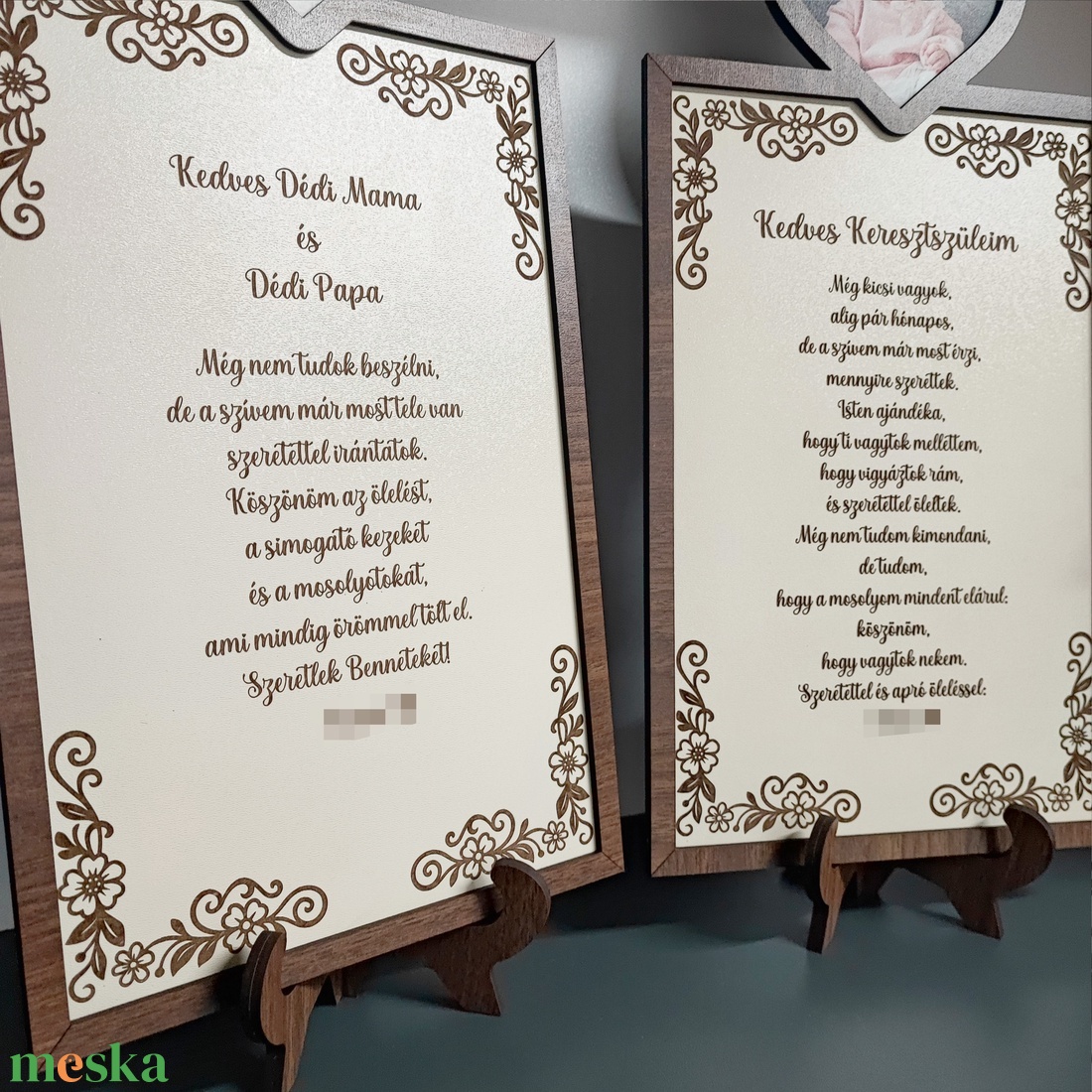 Személyre szabható fényképes fa tábla - otthon & életmód - dekoráció - asztal és polc dekoráció - asztaldísz - Meska.hu