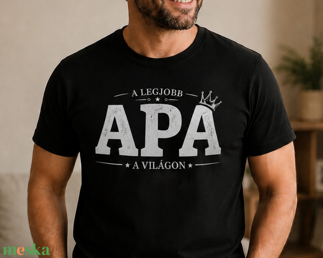 A Legjobb Apa a Világon férfi póló - ruha & divat - férfi ruha - póló - Meska.hu