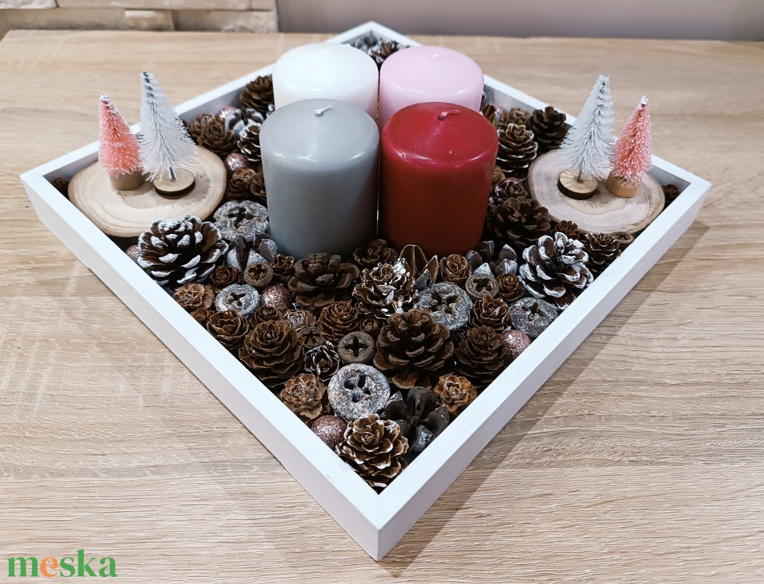 Négy színű gyertyás, nagyobb méretű adventi koszorú - karácsony - adventi díszek - adventi koszorú - Meska.hu Négy színű gyertyás, nagyobb méretű adventi koszorú - karácsony - adventi díszek - adventi koszorú - Meska.hu