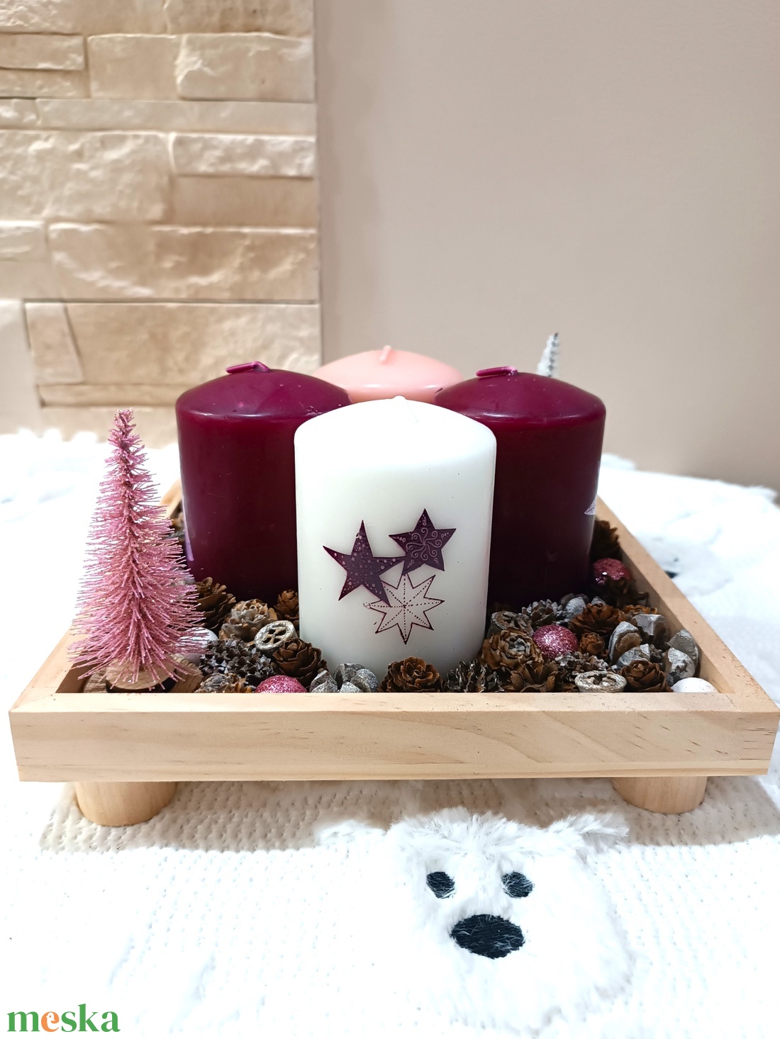 Közepes méretű, négy színű gyertyás adventi koszorú - karácsony - adventi díszek - adventi koszorú - Meska.hu Közepes méretű, négy színű gyertyás adventi koszorú - karácsony - adventi díszek - adventi koszorú - Meska.hu