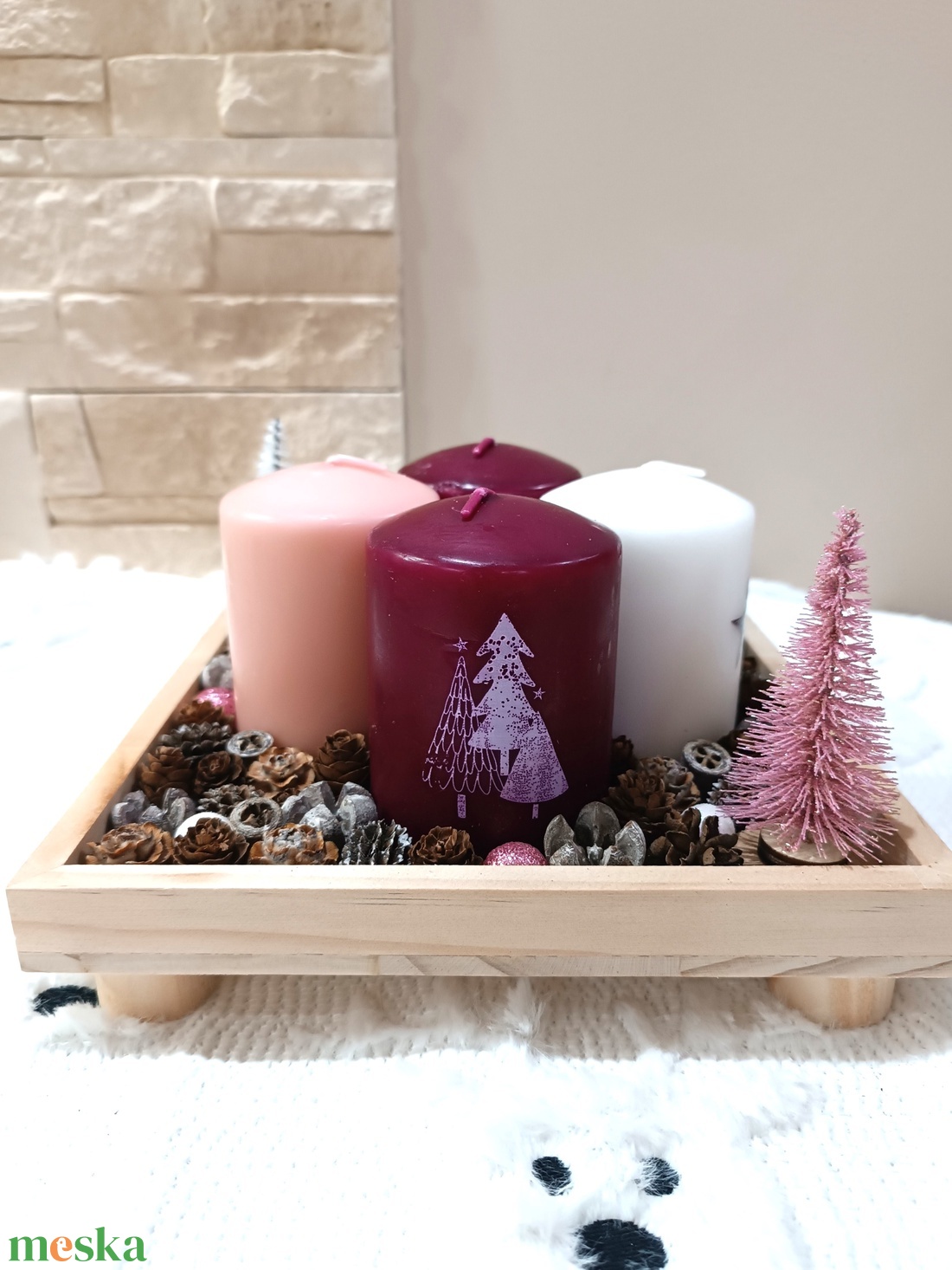 Közepes méretű, négy színű gyertyás adventi koszorú - karácsony - adventi díszek - adventi koszorú - Meska.hu Közepes méretű, négy színű gyertyás adventi koszorú - karácsony - adventi díszek - adventi koszorú - Meska.hu