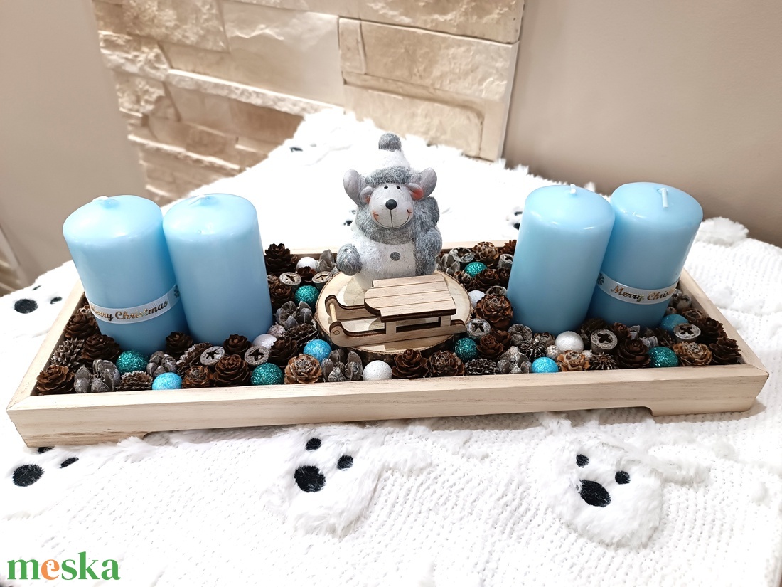 Jégvarázs kék-fehér, nagyobb méretű adventi koszorú - karácsony - adventi díszek - adventi koszorú - Meska.hu Jégvarázs kék-fehér, nagyobb méretű adventi koszorú - karácsony - adventi díszek - adventi koszorú - Meska.hu