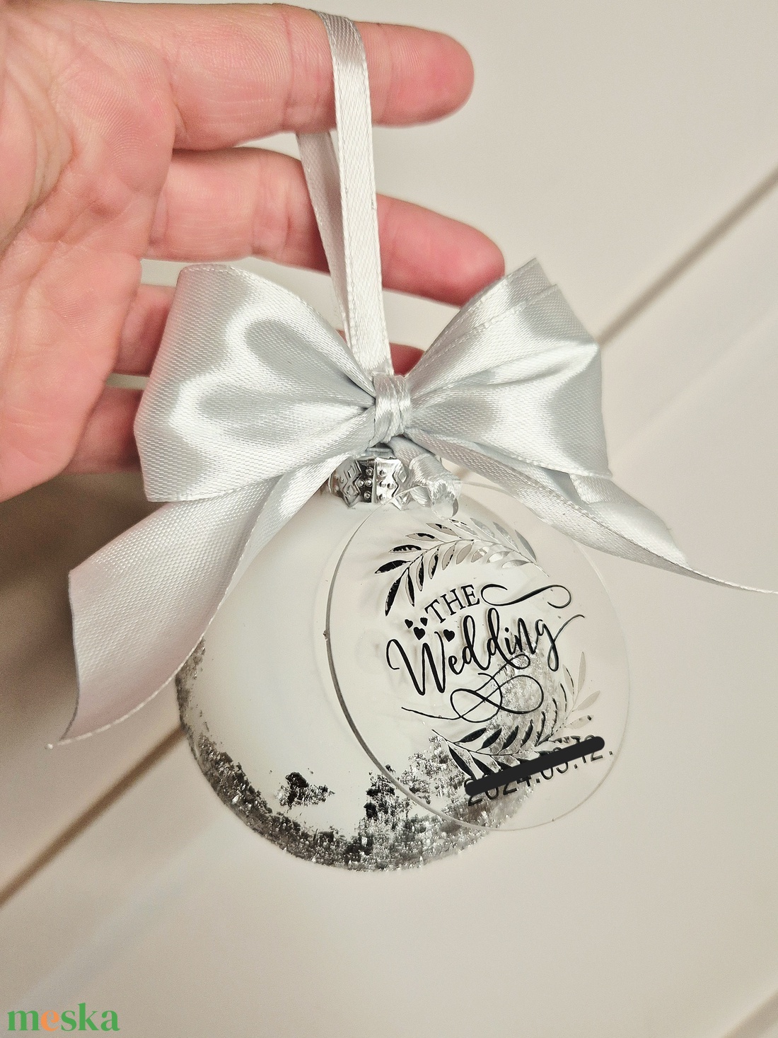 Füstfóliás karácsonyfa gömb bilétával - karácsony - karácsonyi lakásdekoráció - karácsonyfadíszek - Meska.hu