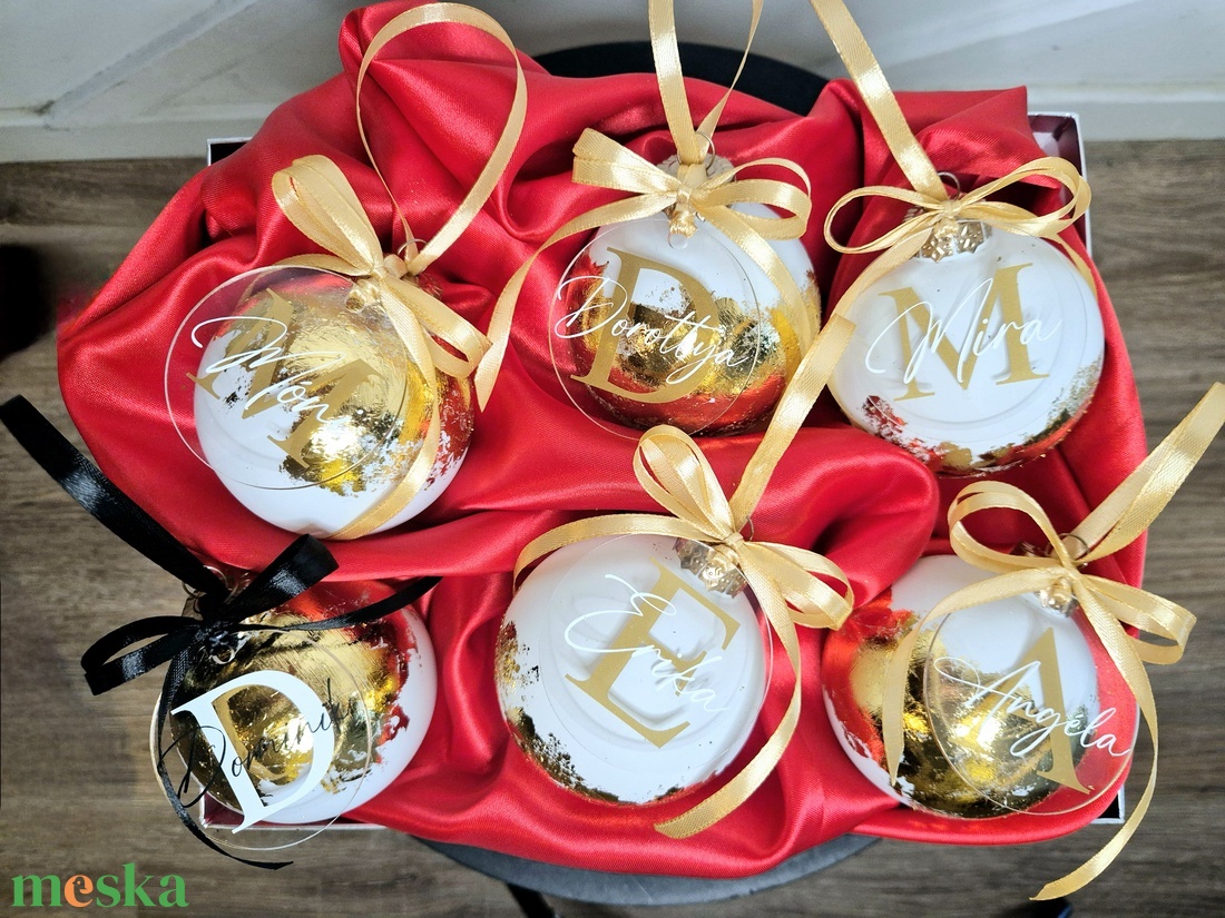 Füstfóliás karácsonyfa gömb csomag bilétával-6 db-os - karácsony - karácsonyi lakásdekoráció - karácsonyfadíszek - Meska.hu