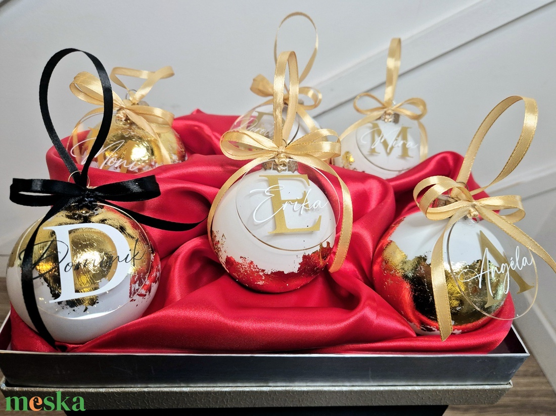 Füstfóliás karácsonyfa gömb csomag bilétával-6 db-os - karácsony - karácsonyi lakásdekoráció - karácsonyfadíszek - Meska.hu