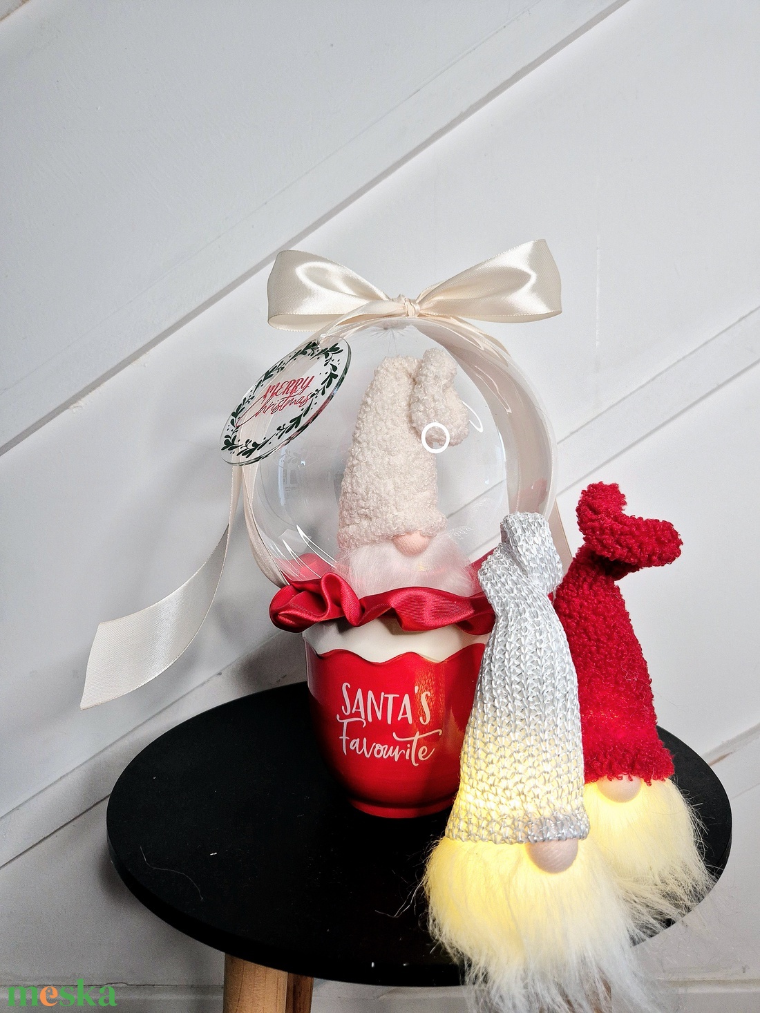 Mini manós karácsonyi léggömbcsokor - karácsony - mikulás - mikulás ajándékok - Meska.hu