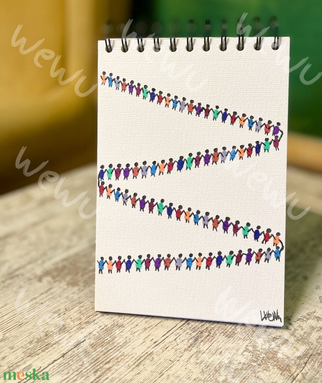 WeWu Összefogás - Lánc - művészet - grafika & illusztráció - egyéb rajzok - Meska.hu