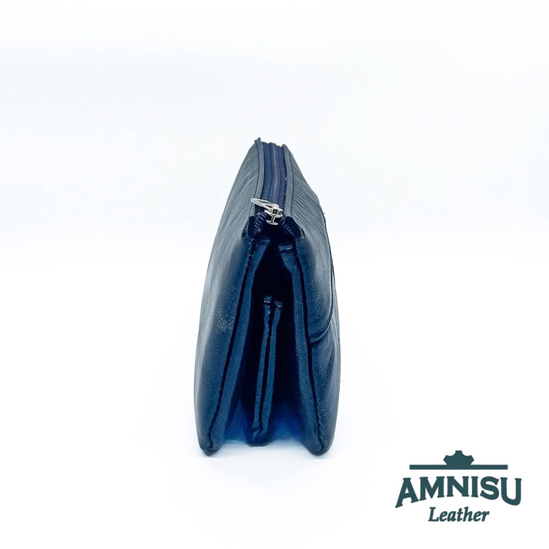 Acél kék egyenes kristály köves női pénztárca G6007 -  - Meska.hu