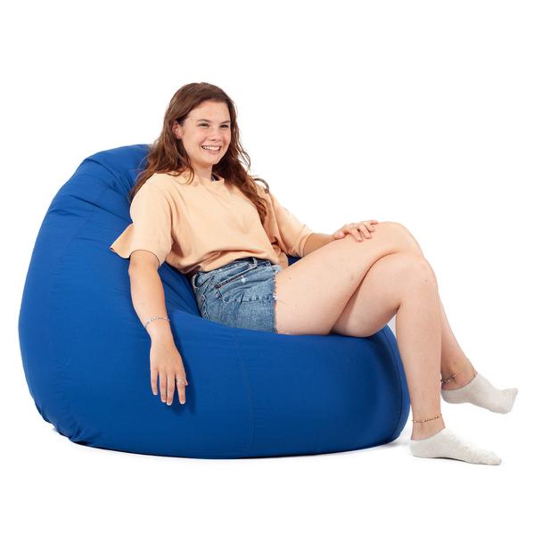 Kék XXL Babzsákfotel - otthon & életmód - bútor - babzsák - babzsákfotel  - Meska.hu