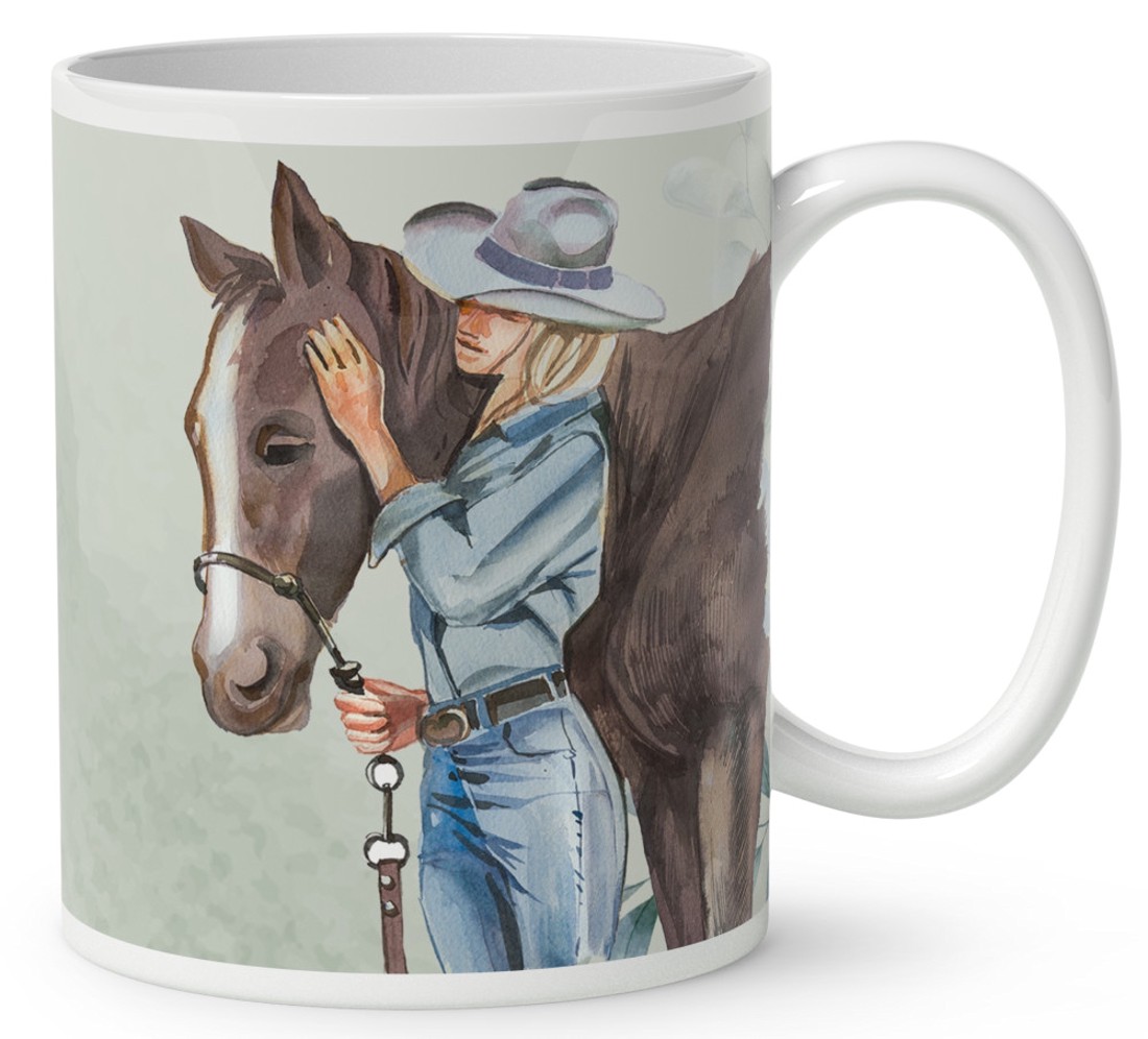 Kérd a neveddel - Meghitt lovas pillanat mintás bögre - otthon & életmód - konyhafelszerelés, tálalás - tálalás - bögre & csésze - Meska.hu