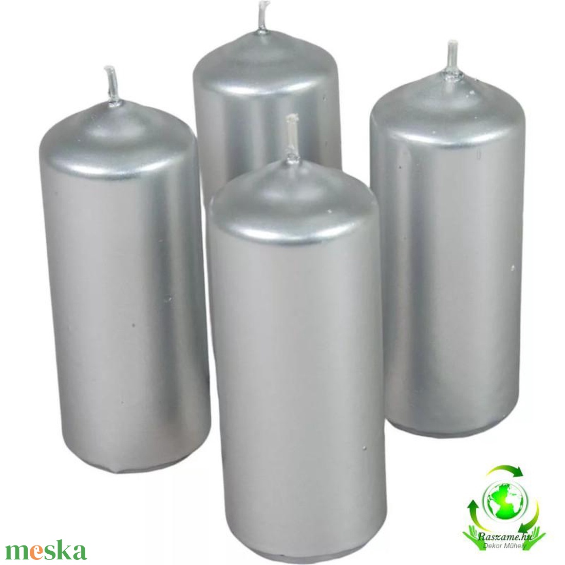 Metál henger gyertya szett 40x100mm - ezüst - kellékek & szerszámok - dekorációs kellékek - dekorációs gyertya - Meska.hu Metál henger gyertya szett 40x100mm - ezüst - kellékek & szerszámok - dekorációs kellékek - dekorációs gyertya - Meska.hu