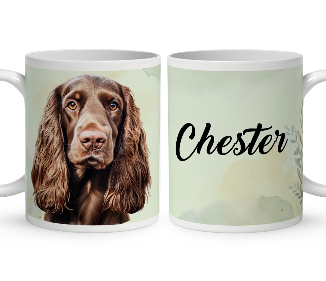 Névvel kérhető - Barna angol cocker spániel portré mintás bögre - otthon & életmód - konyhafelszerelés, tálalás - tálalás - bögre & csésze - Meska.hu