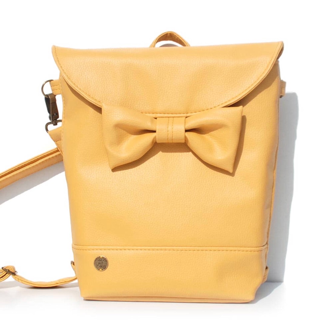 SuziartBag Sárga masnis 2in1 hátizsák - táska & tok - kézitáska & válltáska - válltáska - Meska.hu