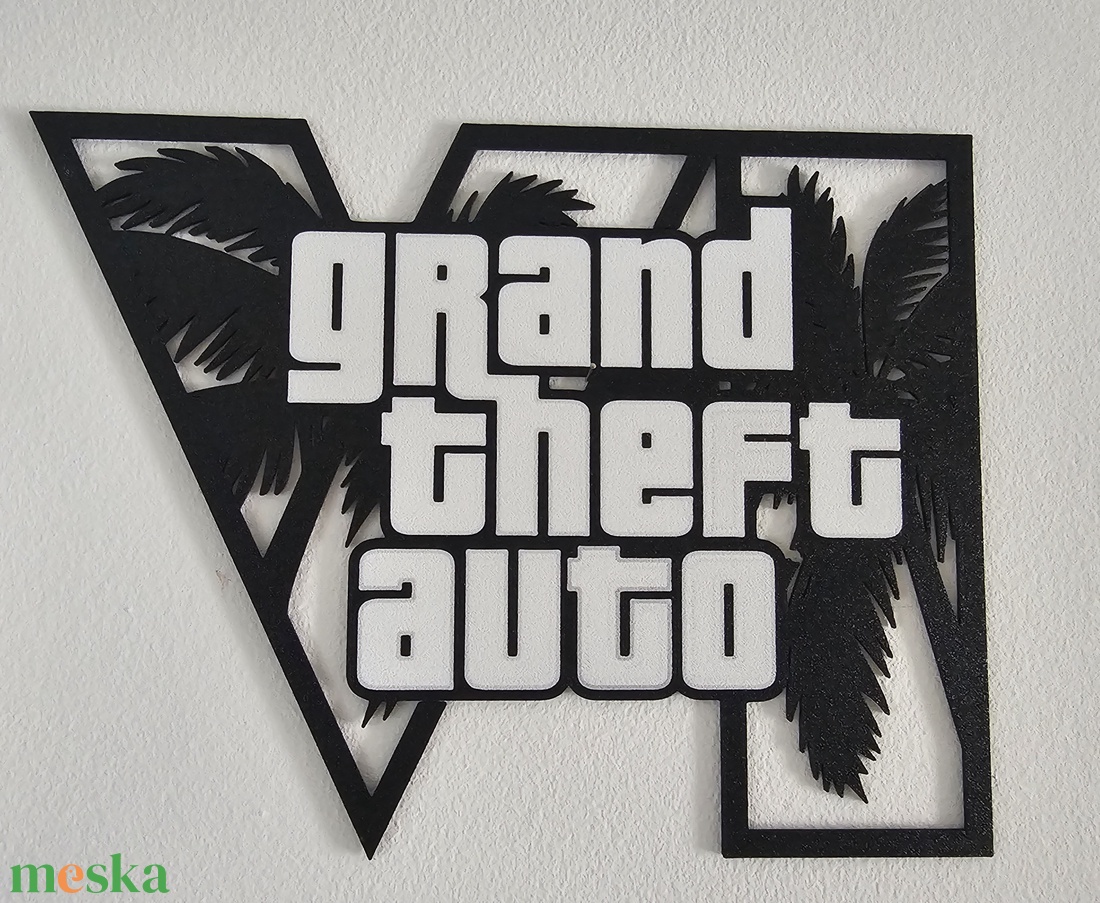GTA VI falidekoráció - otthon & életmód - dekoráció - kép & falikép - 3d képek - Meska.hu