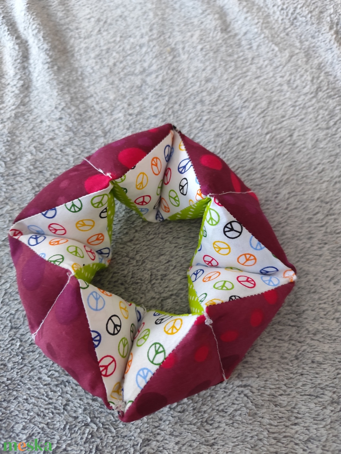 Montessori flexagon baba játék  - baba - mama - baba játékok - mozgásfejlesztő játékok - Meska.hu