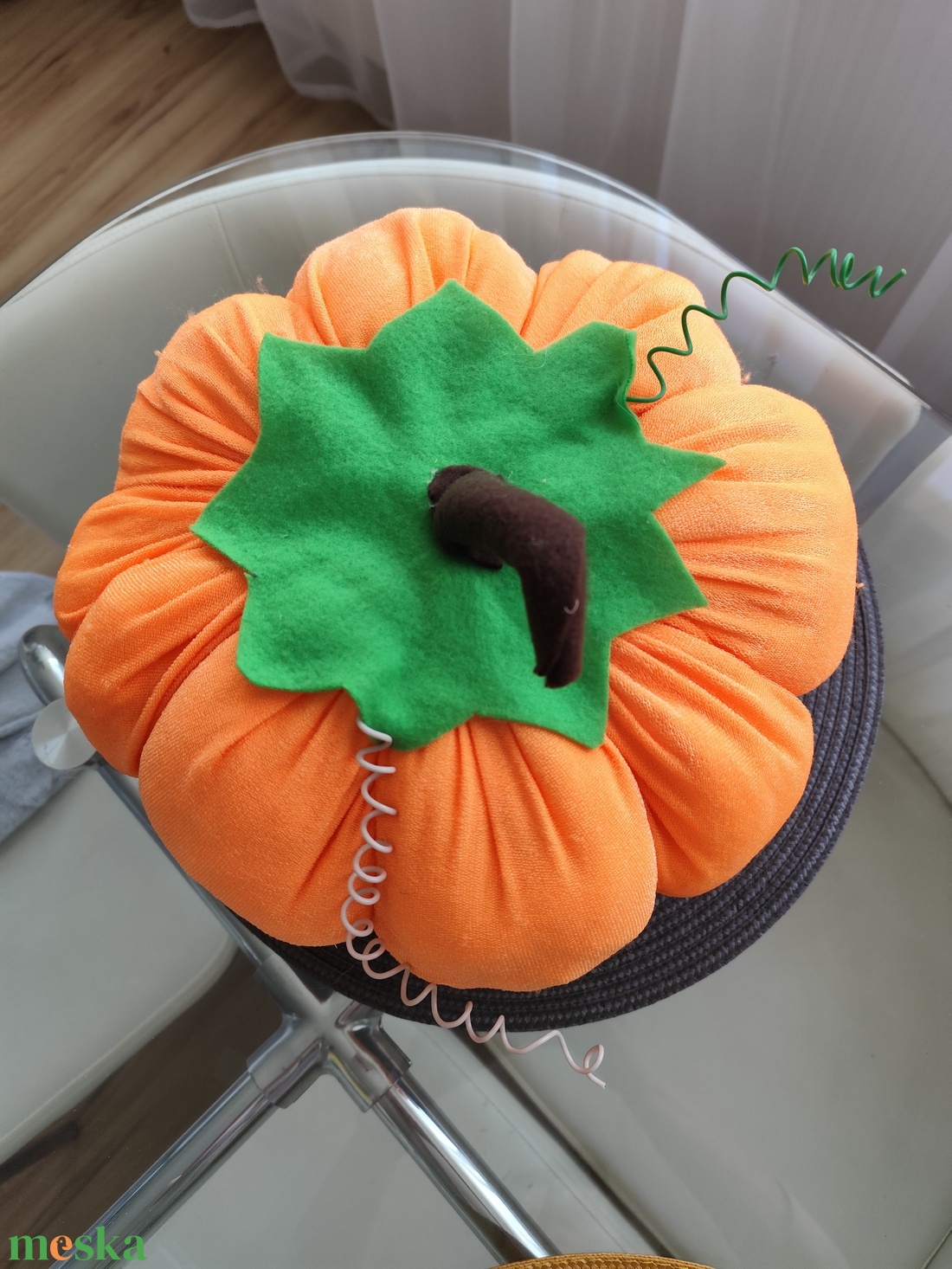Óriás Halloween tök  - otthon & életmód - dekoráció - asztal és polc dekoráció - asztaldísz - Meska.hu