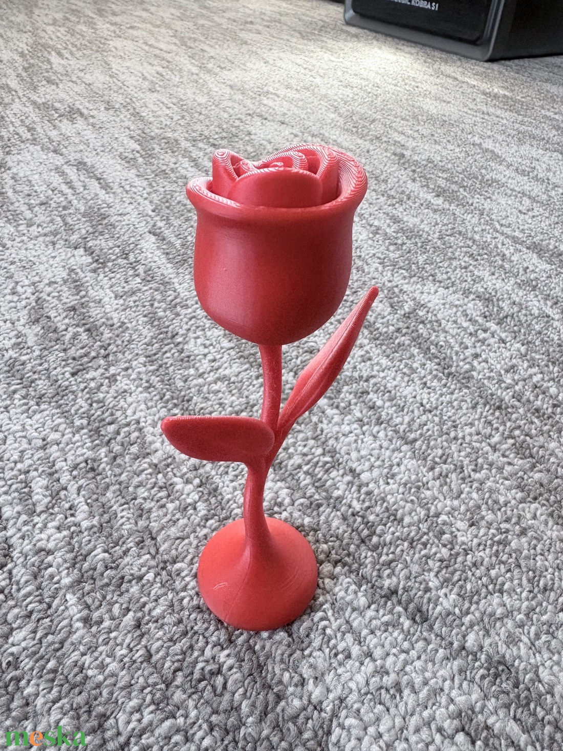 3D nyomtatott dekor rózsa � láva piros  - otthon & életmód - dekoráció - asztal és polc dekoráció - asztaldísz - Meska.hu