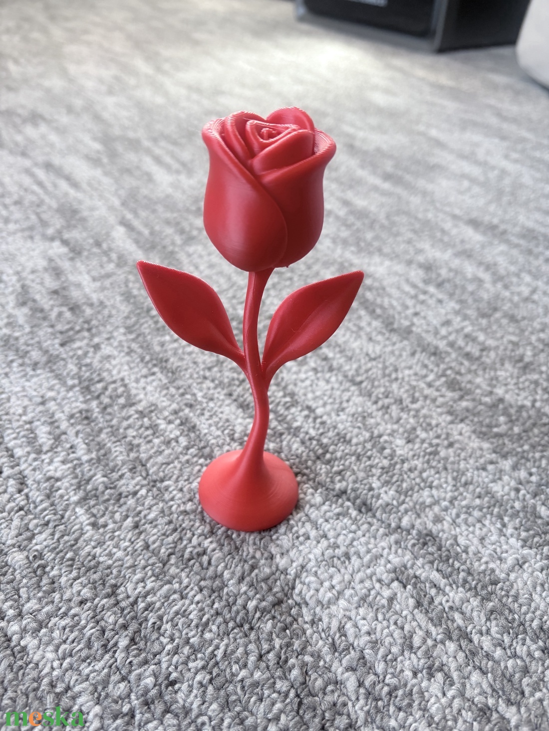 3D nyomtatott dekor rózsa � láva piros  - otthon & életmód - dekoráció - asztal és polc dekoráció - asztaldísz - Meska.hu