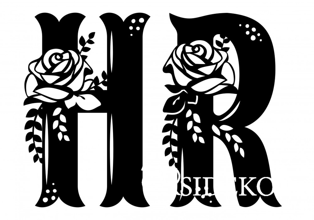 Rózsa mintás fa monogram - esküvő - dekoráció - helyszíni dekor - Meska.hu Rózsa mintás fa monogram - esküvő - dekoráció - helyszíni dekor - Meska.hu