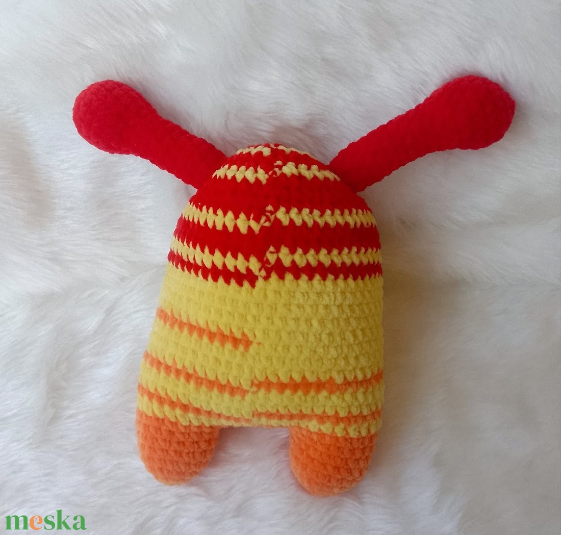 Horgolt plüss szörnyecske - játék & sport - plüssállat & játékfigura - szörnyike - Meska.hu