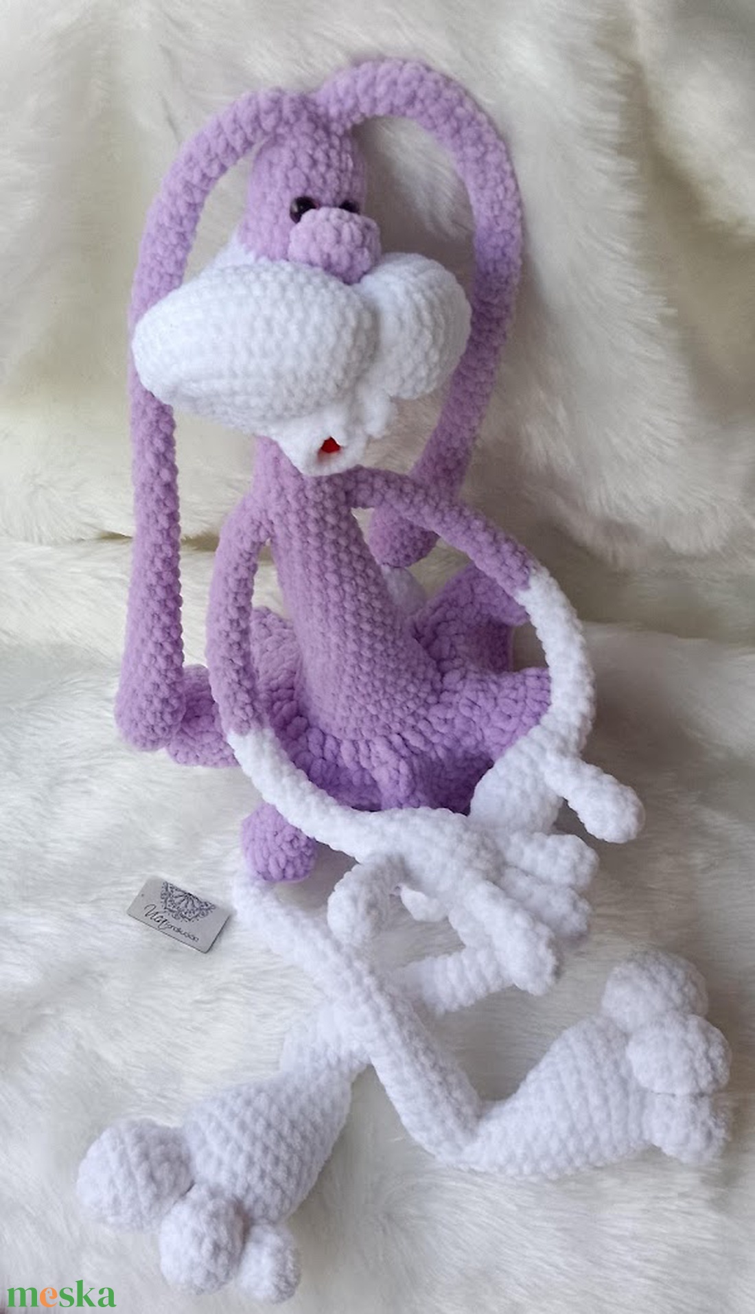 Horgolt plüss havernyúl - játék & sport - plüssállat & játékfigura - nyuszi - Meska.hu