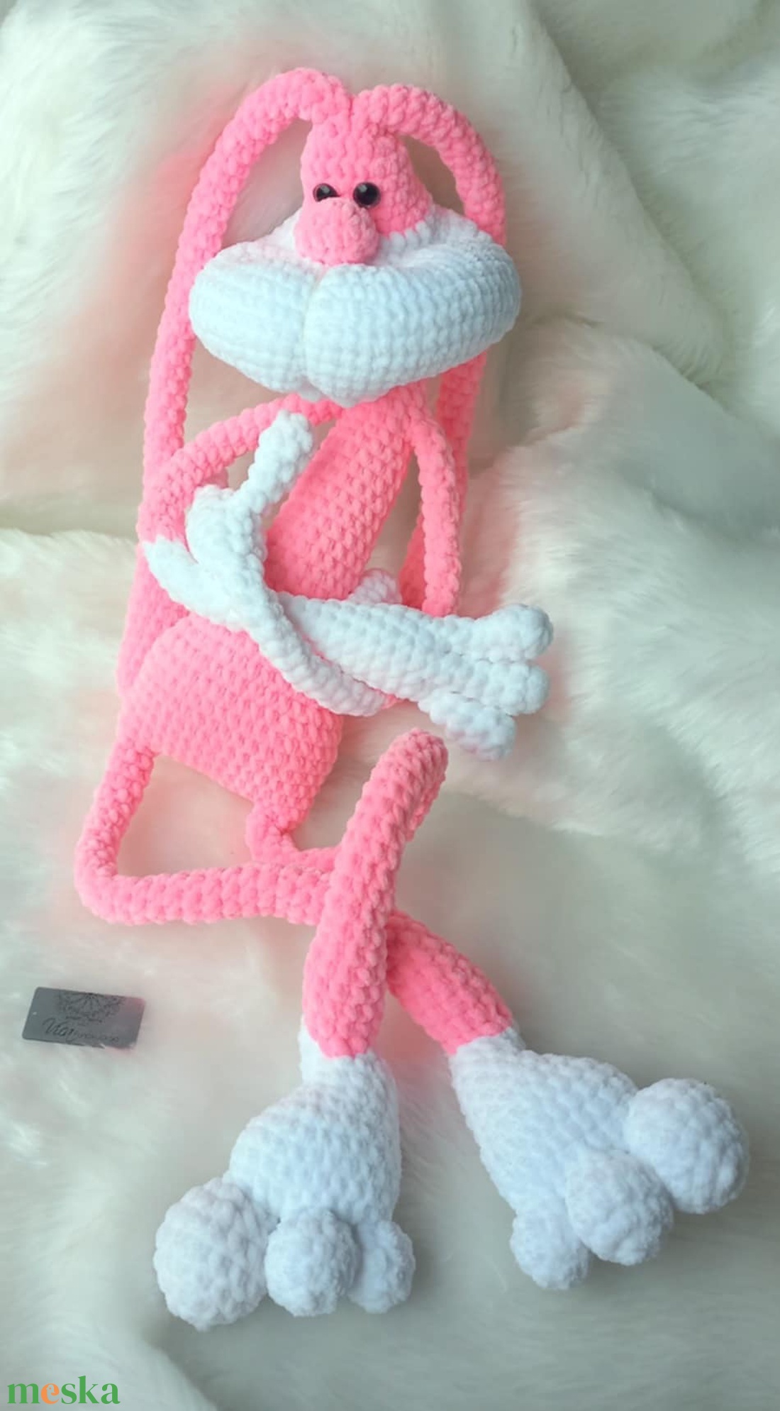 Horgolt plüss havernyúl - játék & sport - plüssállat & játékfigura - nyuszi - Meska.hu