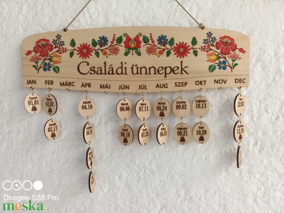 Öröknaptár - Népi motívumos - 2 - otthon & életmód - dekoráció - fali és függő dekoráció - falinaptár & öröknaptár - Meska.hu Öröknaptár - Népi motívumos - 2 - otthon & életmód - dekoráció - fali és függő dekoráció - falinaptár & öröknaptár - Meska.hu