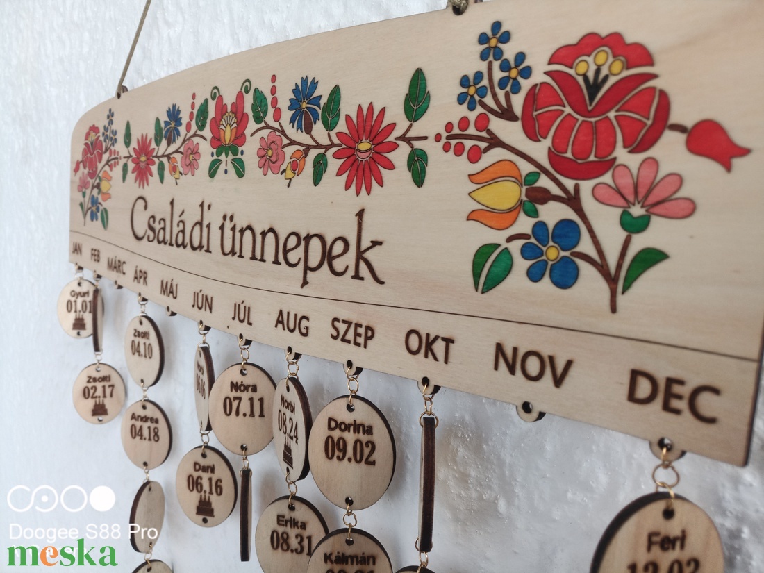 Öröknaptár - Népi motívumos - 2 - otthon & életmód - dekoráció - fali és függő dekoráció - falinaptár & öröknaptár - Meska.hu Öröknaptár - Népi motívumos - 2 - otthon & életmód - dekoráció - fali és függő dekoráció - falinaptár & öröknaptár - Meska.hu