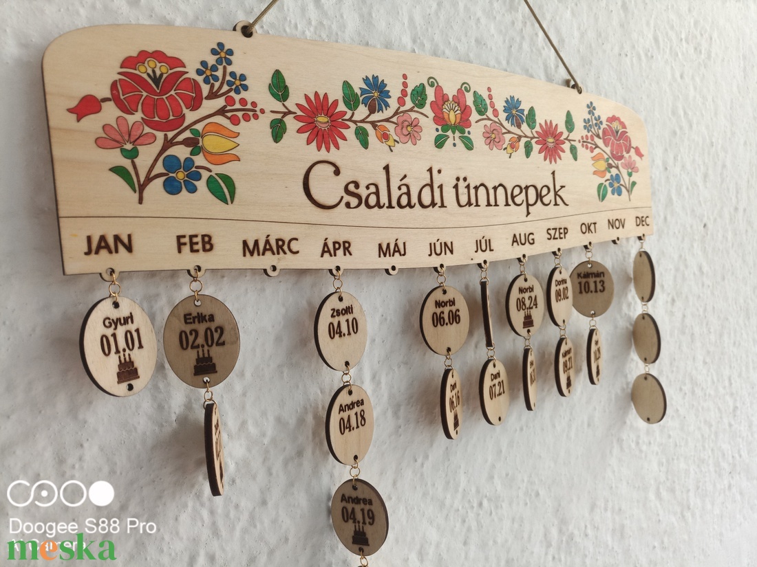 Öröknaptár - Népi motívumos - 2 - otthon & életmód - dekoráció - fali és függő dekoráció - falinaptár & öröknaptár - Meska.hu Öröknaptár - Népi motívumos - 2 - otthon & életmód - dekoráció - fali és függő dekoráció - falinaptár & öröknaptár - Meska.hu