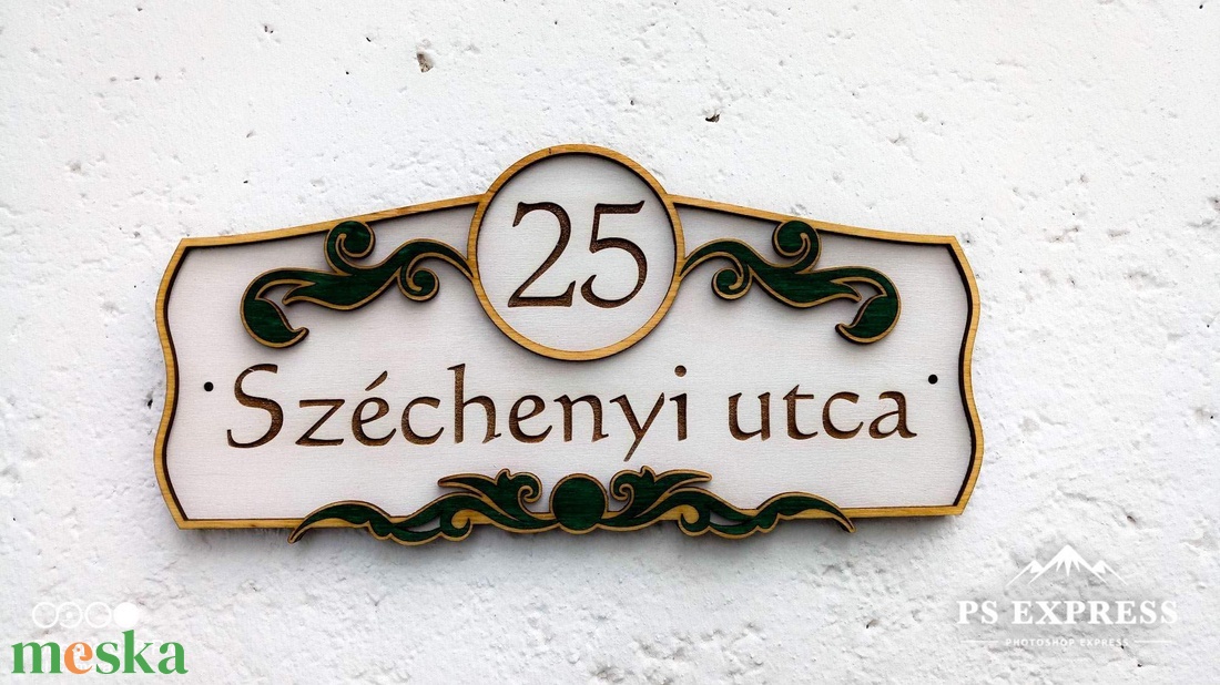 Házszám tábla - Dekor 15 - otthon & életmód - ház & kert - házszám - Meska.hu