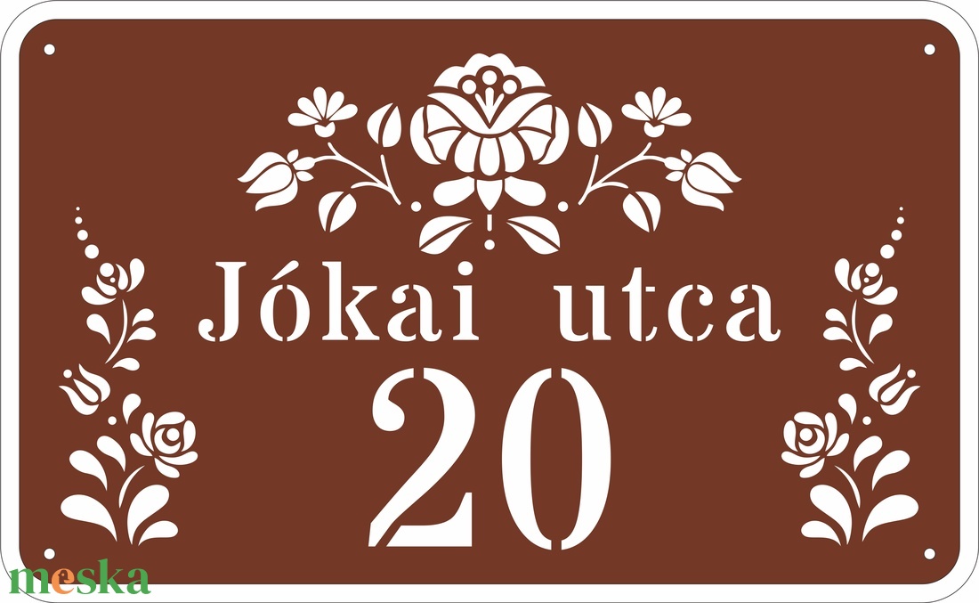 Házszám tábla - FLORAL1 - otthon & életmód - ház & kert - házszám - Meska.hu Házszám tábla - FLORAL1 - otthon & életmód - ház & kert - házszám - Meska.hu
