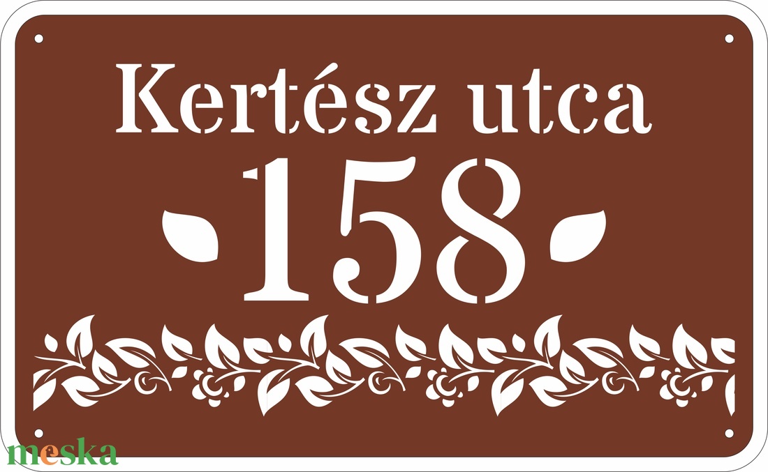 Házszám tábla - FLORAL6 - otthon & életmód - ház & kert - házszám - Meska.hu Házszám tábla - FLORAL6 - otthon & életmód - ház & kert - házszám - Meska.hu