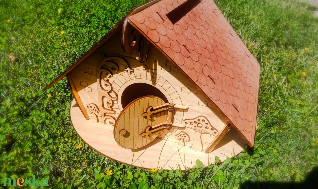 Esküvői borítékos fantasy doboz, házikó, középkori - esküvő - emlék & ajándék - doboz - Meska.hu