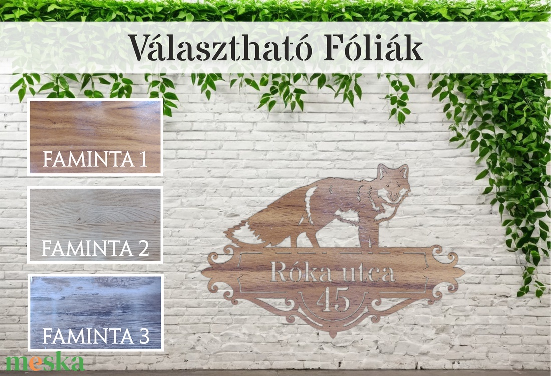 Házszám tábla - PL11 - Róka - otthon & életmód - ház & kert - házszám - Meska.hu Házszám tábla - PL11 - Róka - otthon & életmód - ház & kert - házszám - Meska.hu
