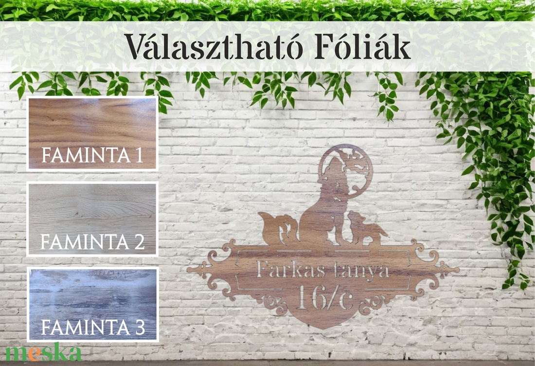 Házszám tábla - PL12 - Farkas - otthon & életmód - ház & kert - házszám - Meska.hu Házszám tábla - PL12 - Farkas - otthon & életmód - ház & kert - házszám - Meska.hu
