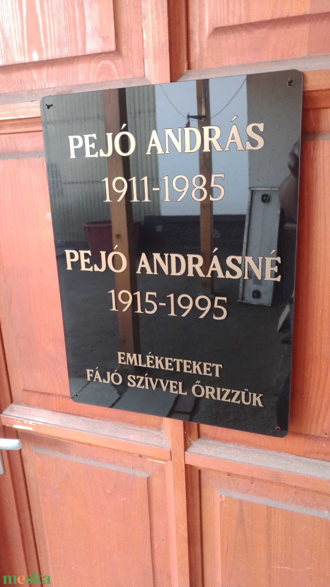 Kegyeleti tábla Viragjozsef433227 részére - otthon & életmód - vallás - temetkezési tárgy - sírdísz, kegyeleti dísz - Meska.hu