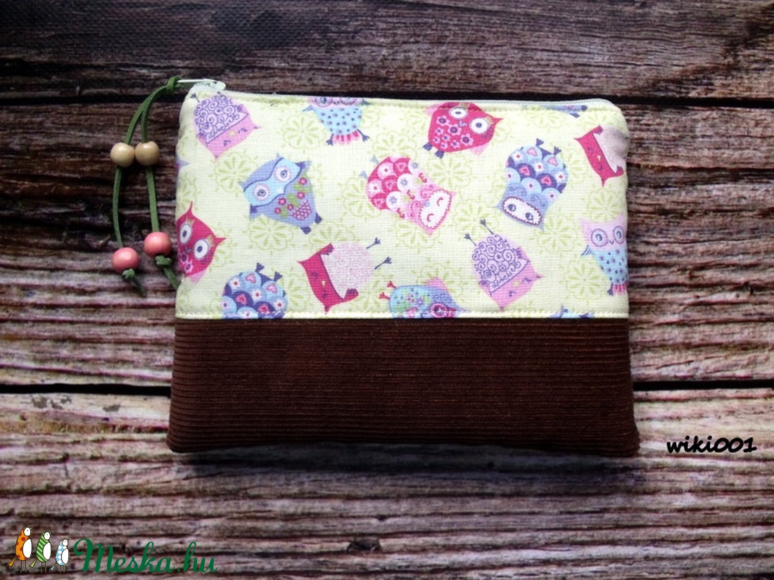 Bagoly banda- kord pamutvászon neszi - táska & tok - neszesszer - Meska.hu