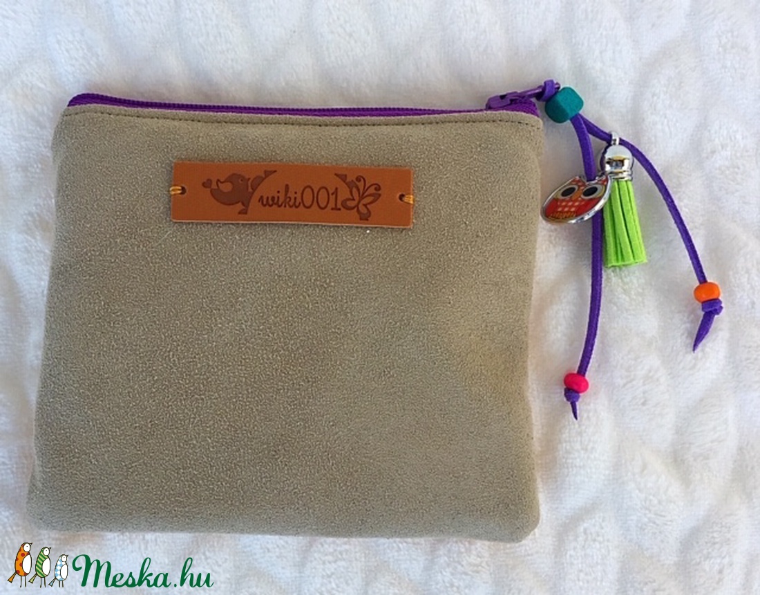 Baglyos pici neszesszer bőr háttal -  - Meska.hu