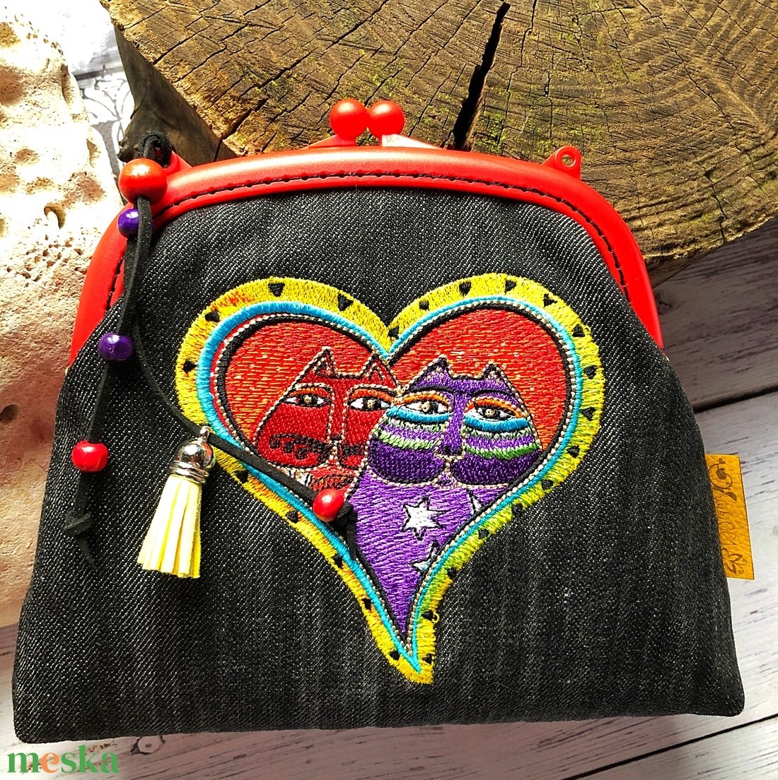 Laurel Burch cicás-farmer műanyag keretes tárca. - táska & tok - neszesszer - Meska.hu Laurel Burch cicás-farmer műanyag keretes tárca. - táska & tok - neszesszer - Meska.hu