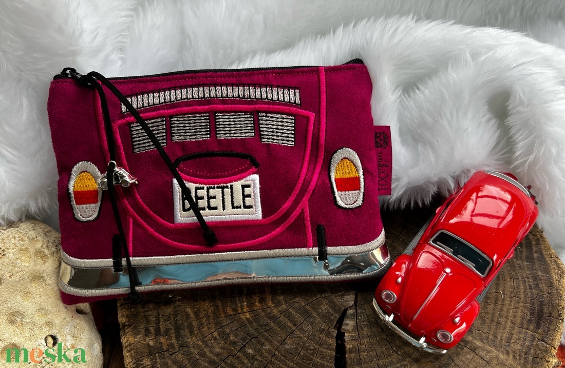Vw Beetle műbőr tok-neszesszer és kulcstartó - táska & tok - neszesszer - Meska.hu