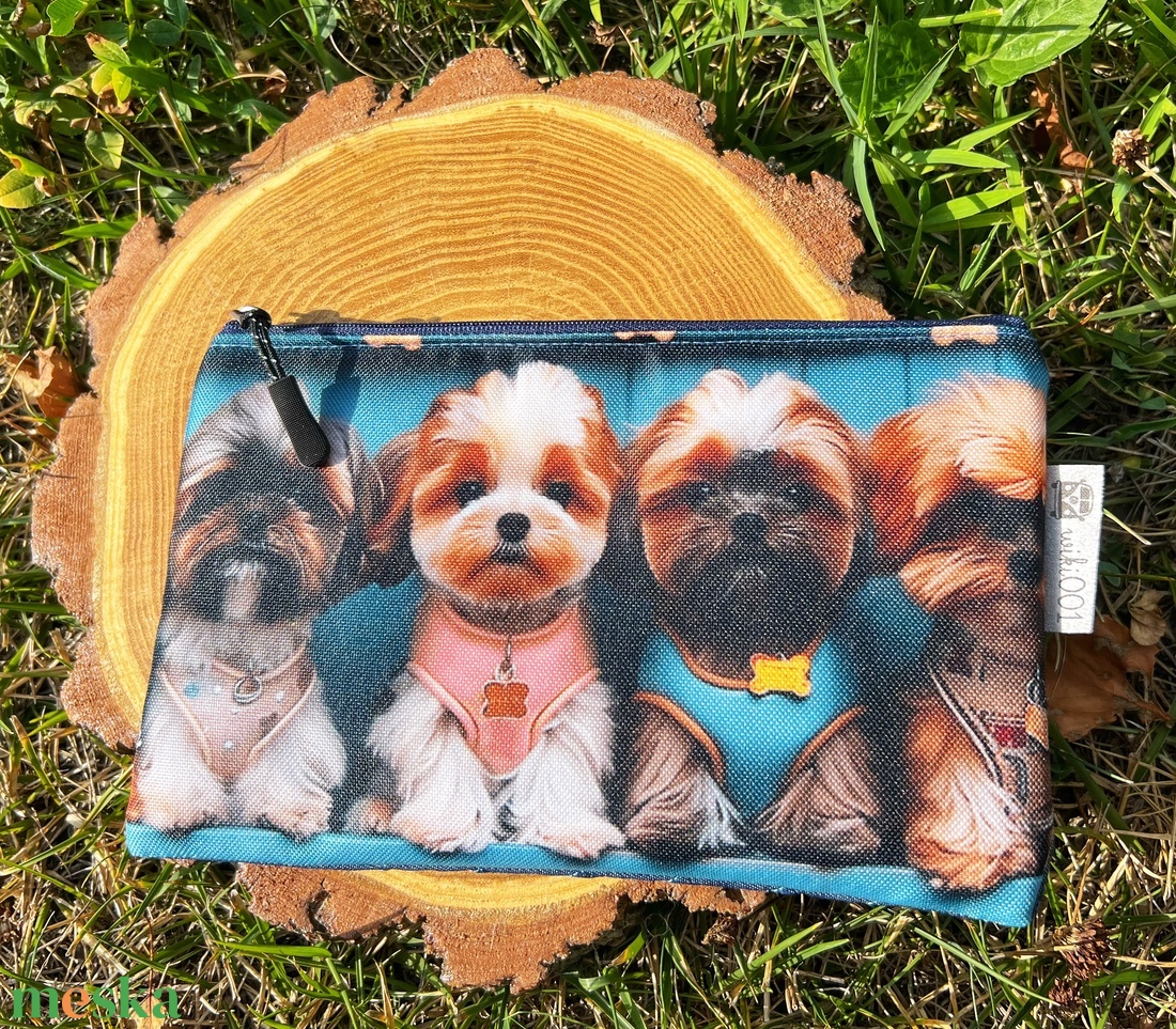 Bichon -Kutyás tolltartó-neszesszer - táska & tok - neszesszer - Meska.hu