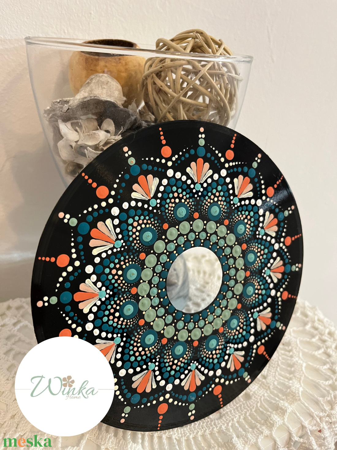 TENGER pontfestett mandala bakelit lemezen - otthon & életmód - dekoráció - spiritualitás - mandala - Meska.hu TENGER pontfestett mandala bakelit lemezen - otthon & életmód - dekoráció - spiritualitás - mandala - Meska.hu