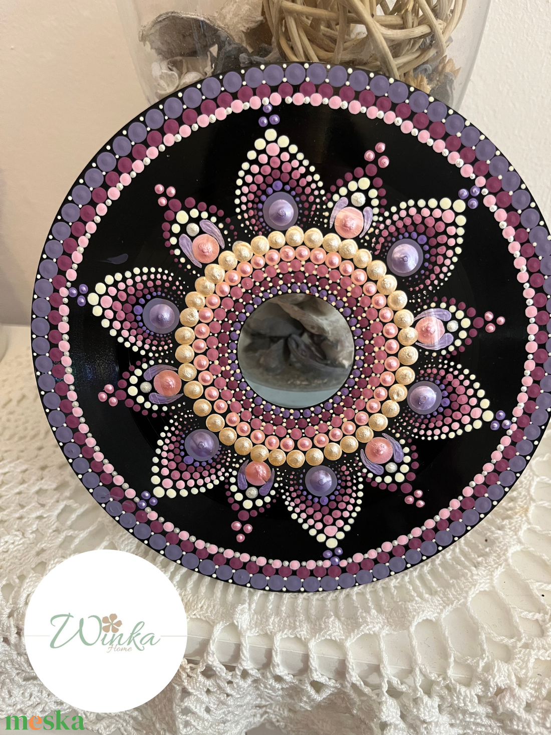 Lila-rózsaszín pontfestett mandala bakelit lemezen - otthon & életmód - dekoráció - spiritualitás - mandala - Meska.hu Lila-rózsaszín pontfestett mandala bakelit lemezen - otthon & életmód - dekoráció - spiritualitás - mandala - Meska.hu