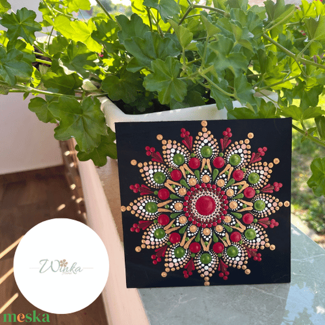 Metál színekkel festett mandala - otthon & életmód - dekoráció - spiritualitás - mandala - Meska.hu Metál színekkel festett mandala - otthon & életmód - dekoráció - spiritualitás - mandala - Meska.hu