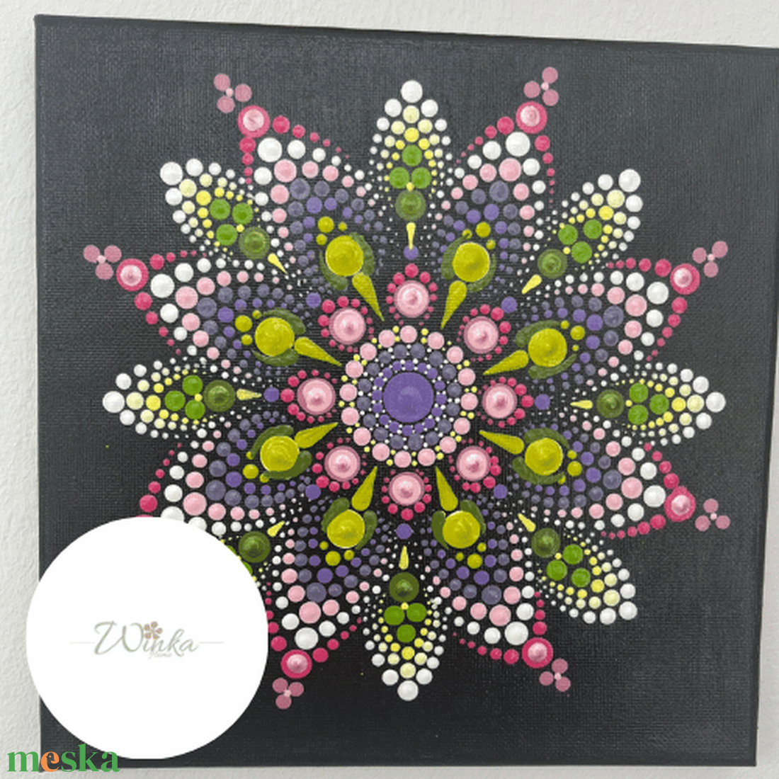 Lila-zöld pontfestett falikép - otthon & életmód - dekoráció - spiritualitás - mandala - Meska.hu Lila-zöld pontfestett falikép - otthon & életmód - dekoráció - spiritualitás - mandala - Meska.hu