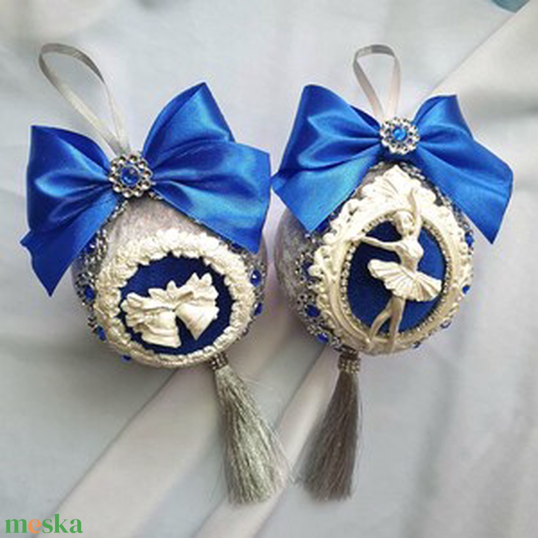 6 darabos kézzel készített kék bársony karácsonyfadísz szett gömbök és szív, elegáns Xmas dekoráció - karácsony - karácsonyi lakásdekoráció - karácsonyfadíszek - Meska.hu 6 darabos kézzel készített kék bársony karácsonyfadísz szett gömbök és szív, elegáns Xmas dekoráció - karácsony - karácsonyi lakásdekoráció - karácsonyfadíszek - Meska.hu