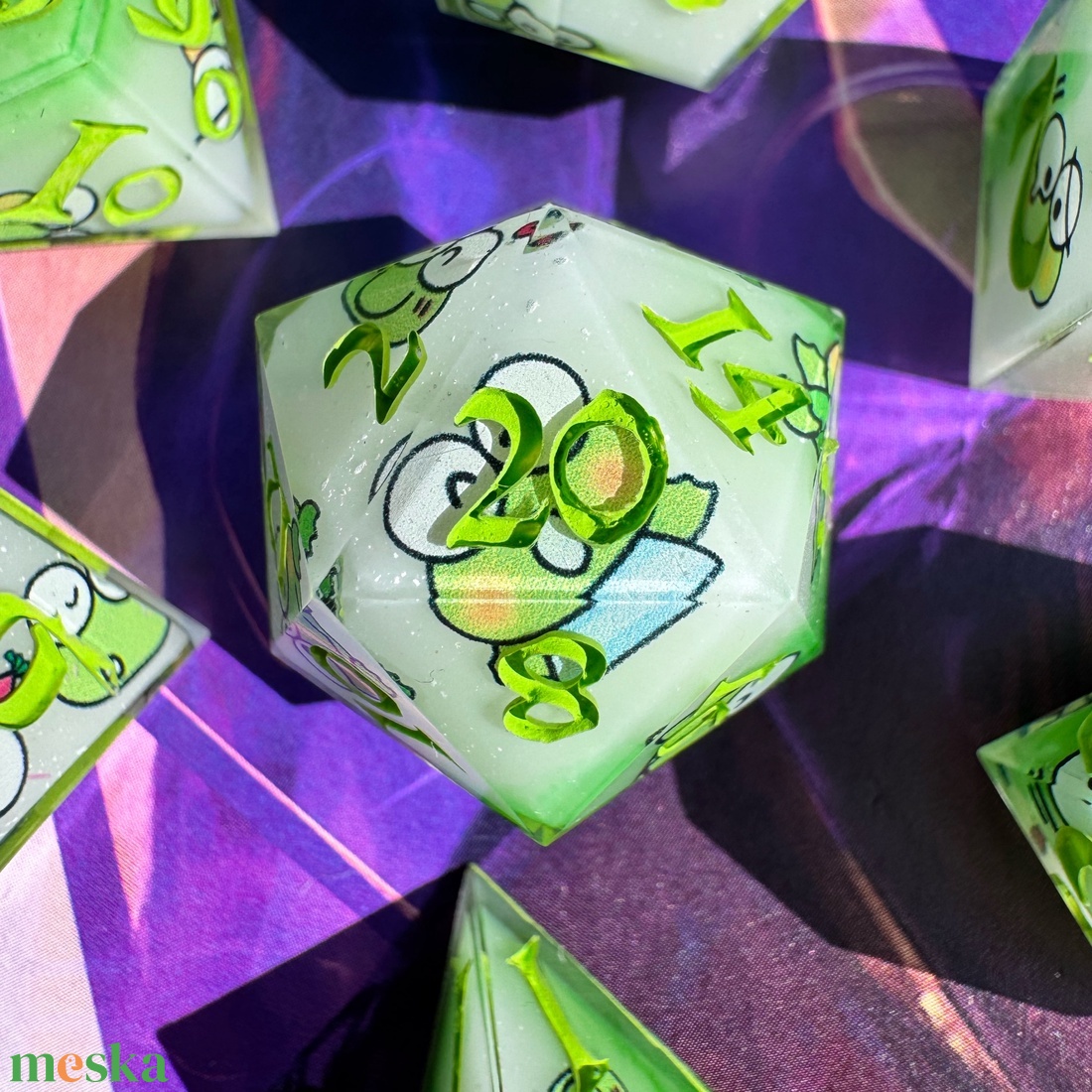 [Keroppi] - Kocka készlet  - játék & sport - táblajáték és kártyajáték - társasjátékok - Meska.hu