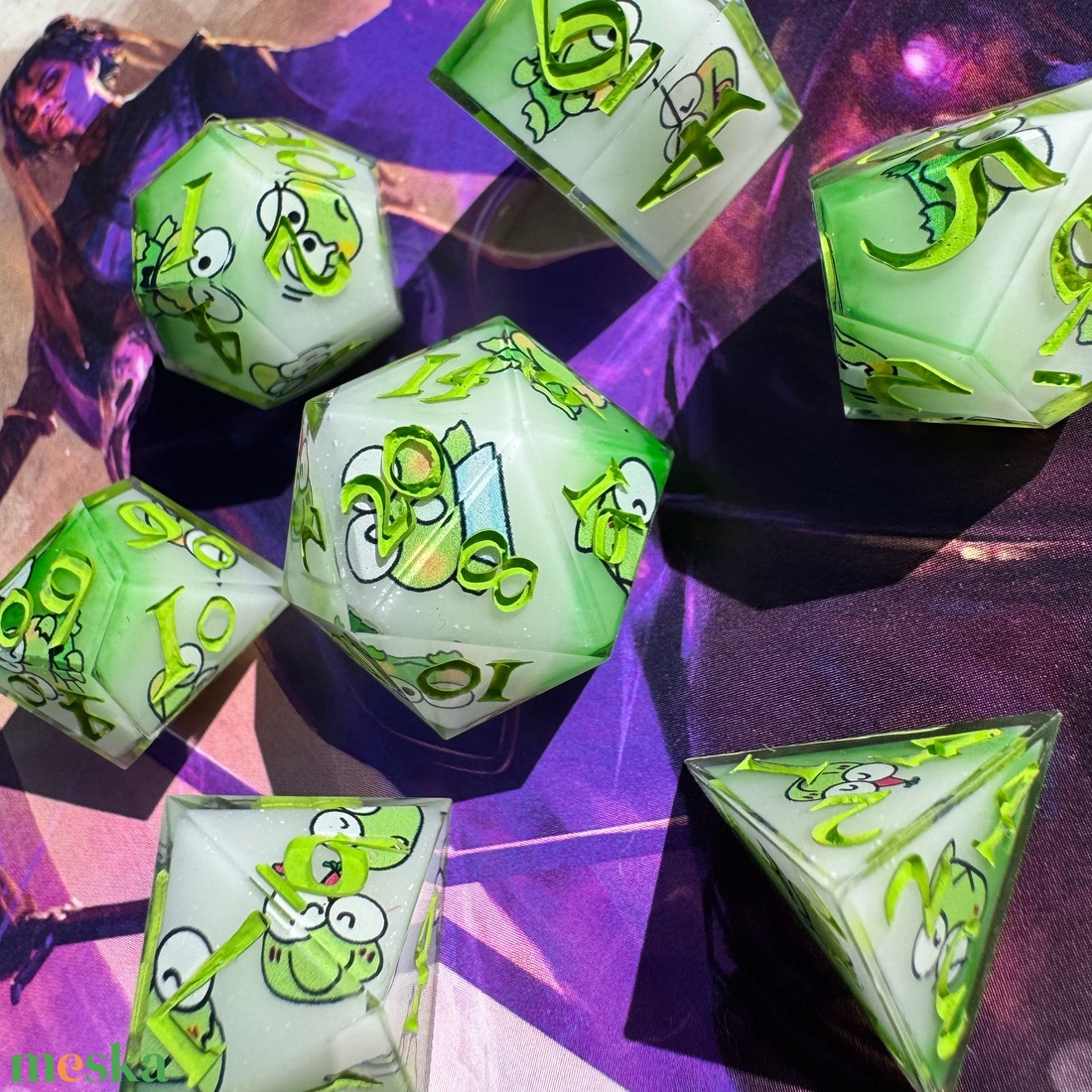 [Keroppi] - Kocka készlet  - játék & sport - táblajáték és kártyajáték - társasjátékok - Meska.hu