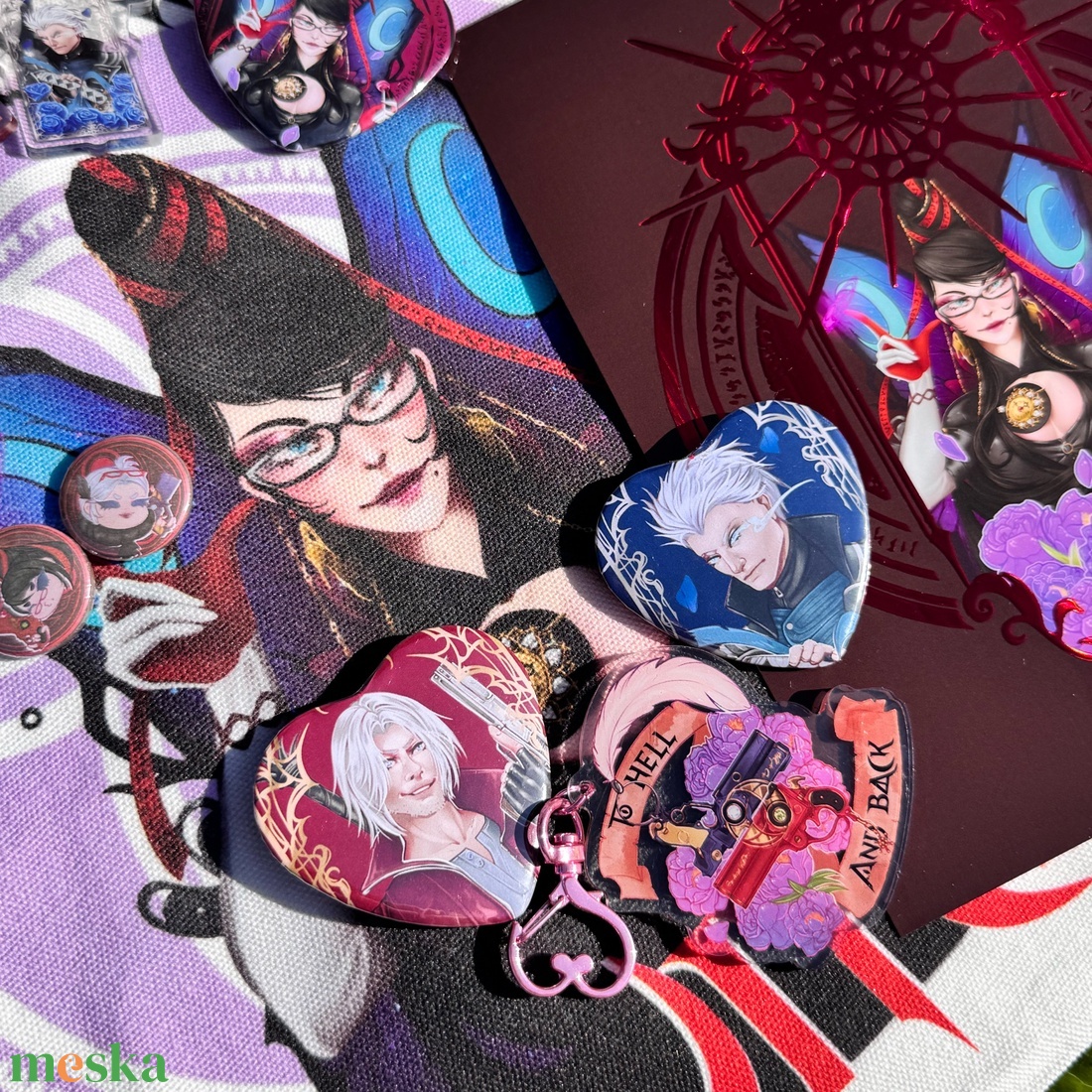 [LEFOGLALT] Bayonetta totebag - táska & tok - bevásárlás & shopper táska - shopper, textiltáska, szatyor - Meska.hu