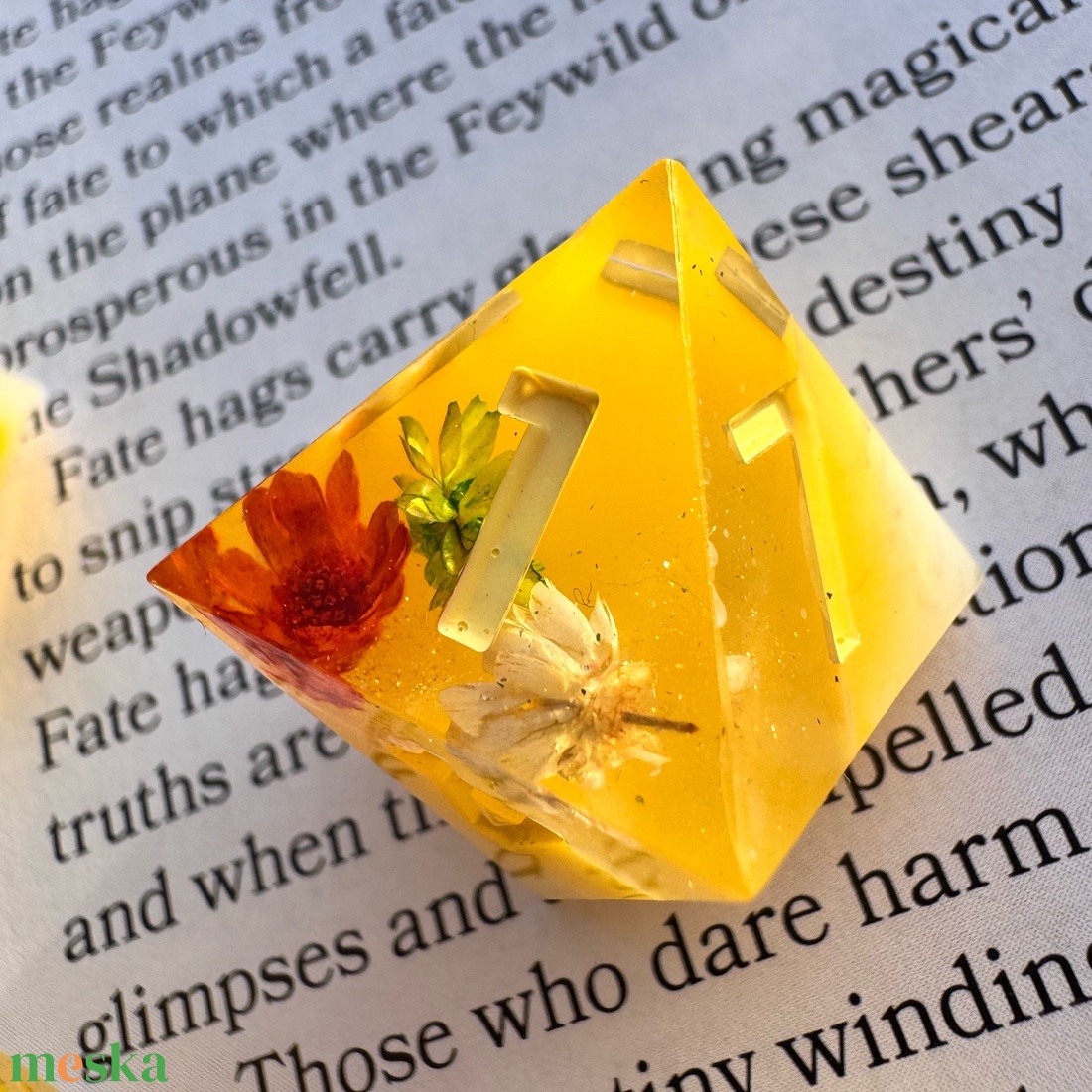 [Summer Garden] - 7 darabos kocka készlet - játék & sport - táblajáték és kártyajáték - társasjátékok - Meska.hu